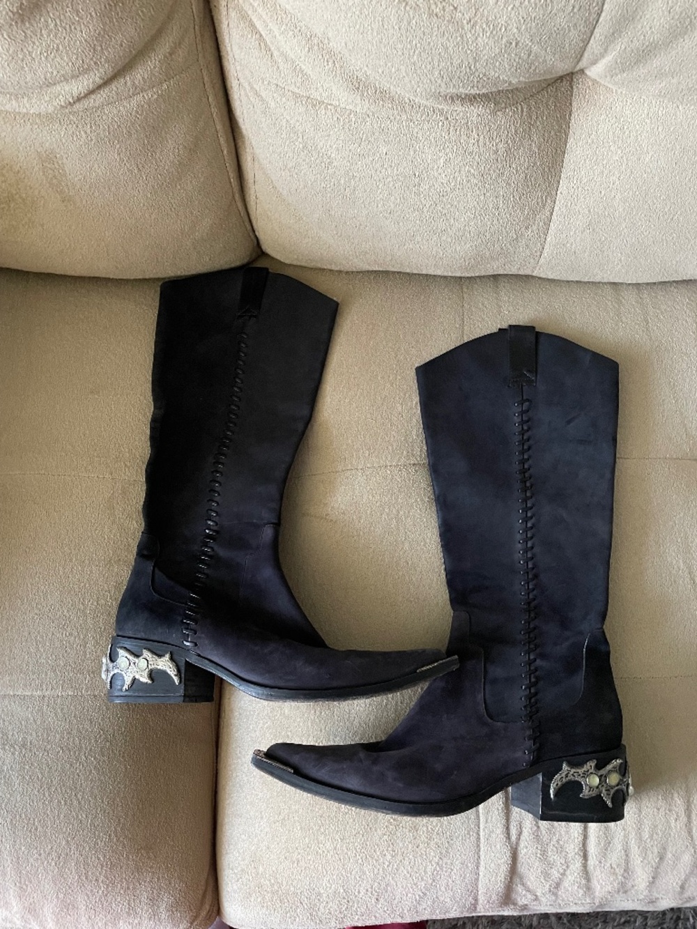 Dan Post Cowboy suede boots  , size 9